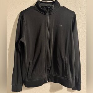 Fila black zip-up jacket